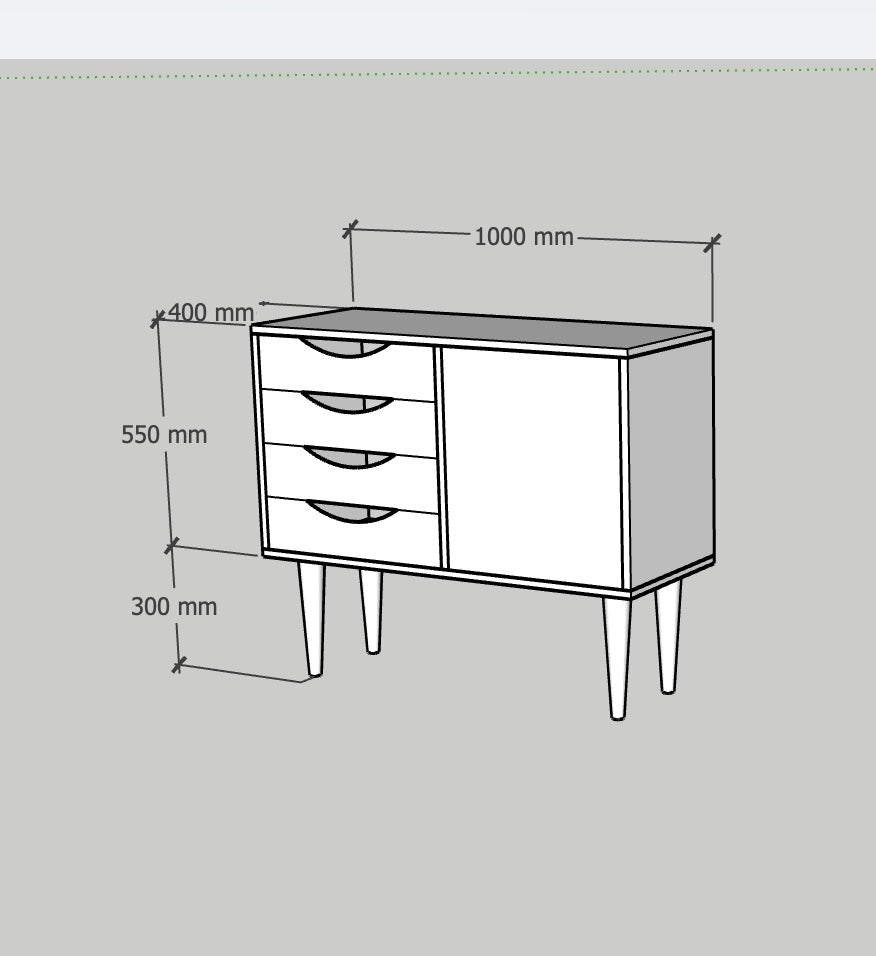 Credenza CLASSY BROWN MINI