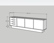 Credenza LONG BROWN - CUSTOM