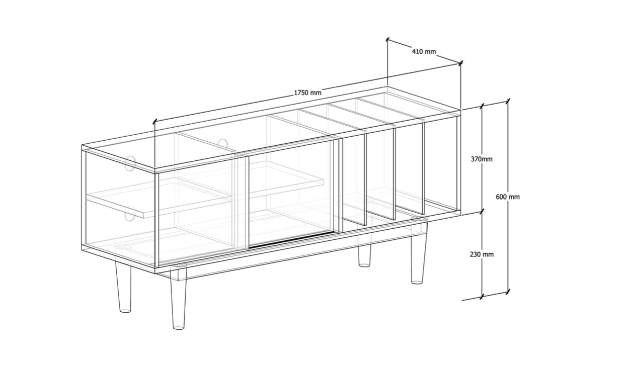 Credenza LOTV VINYL SLIDE