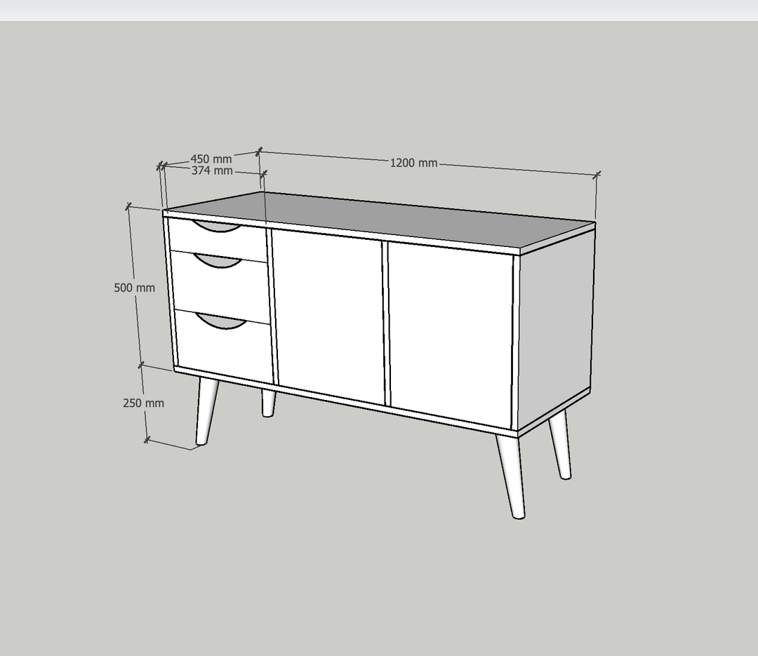 Credenza CLASSY BROWN MINI - CUSTOM #5