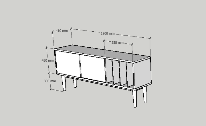 Credenza LOTV VINYL SLIDE - CUSTOM #14