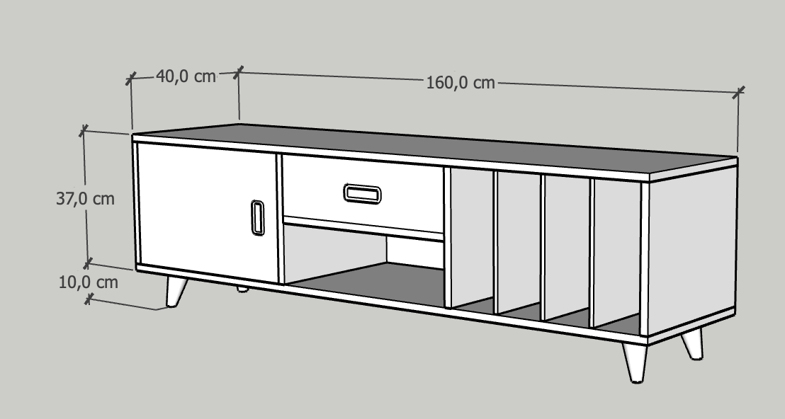 Credenza LOTV VINYL L
