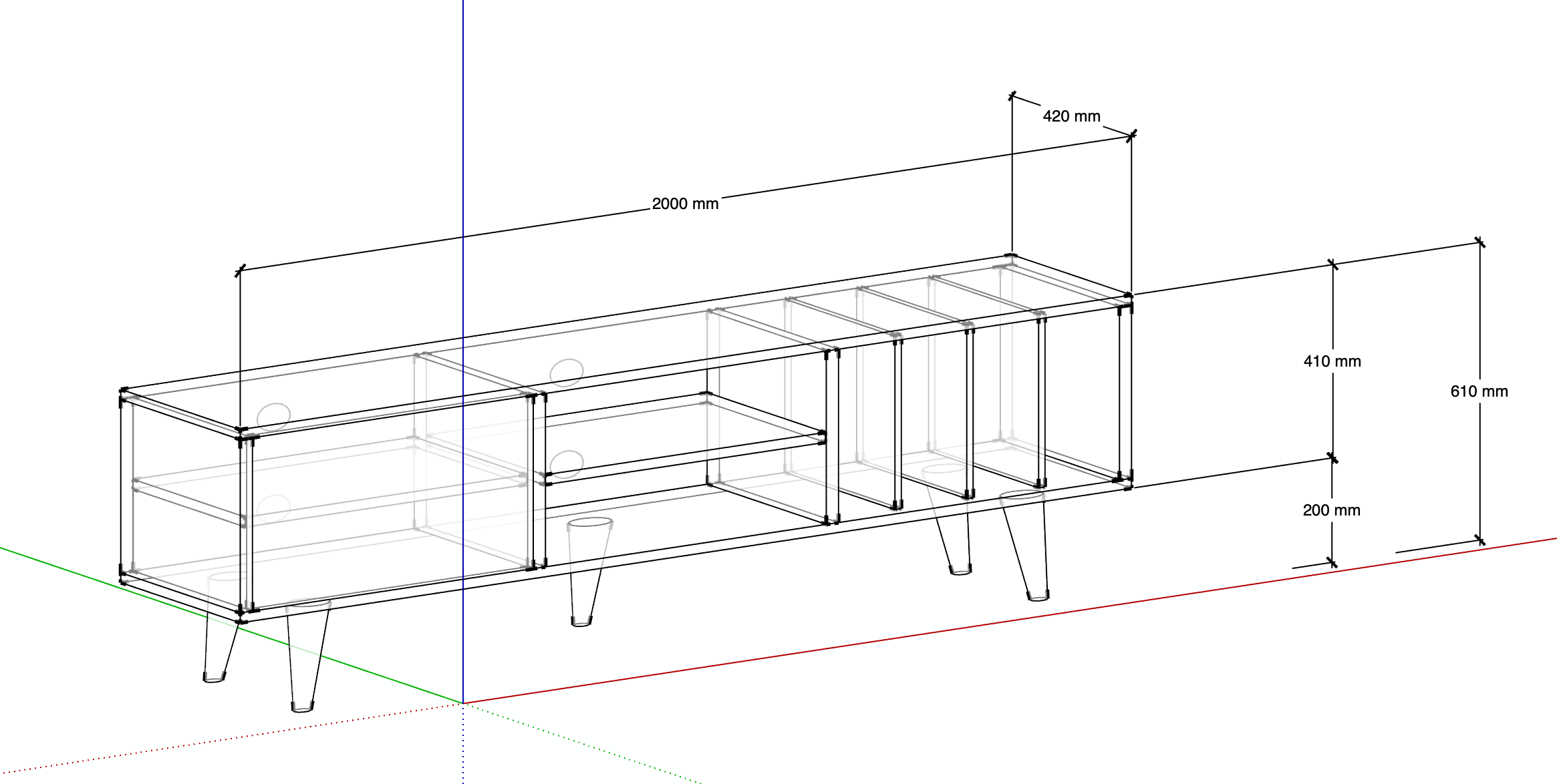 LOTV VINYL TV Sideboard - CUSTOM #2